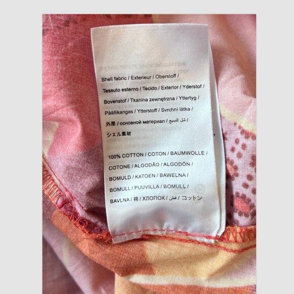 Farm Rio Patch Twirl One Shoulder Maxi Dress Size XL 100% Cotton Pink Red Multi - Picture 11 of 12